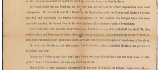 Aufruf an die Hamburger vom 3. Mai 1945